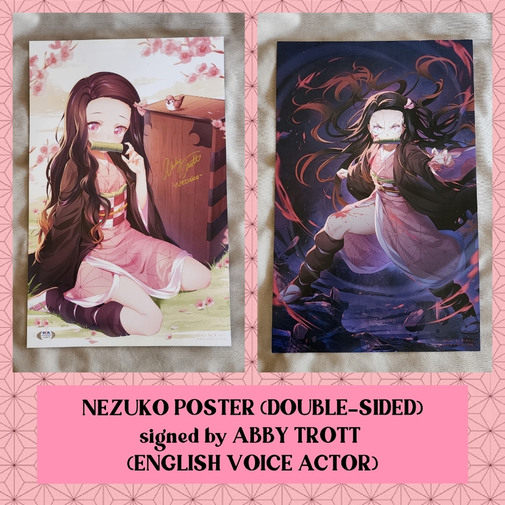 DEMON SLAYER Nezuko Poster - Double-Sided Art Print